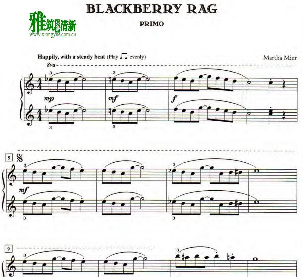 Martha Mier - Blackberry rag 