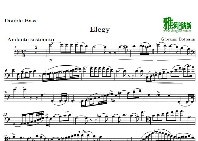 ̩  Bottesini Elegy 