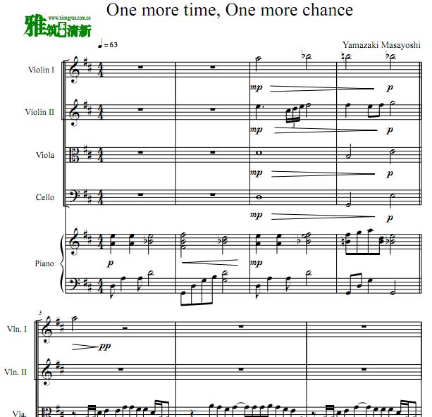 5One more time One more chance 