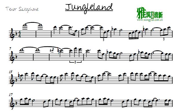 jungleland 次中音萨克斯谱