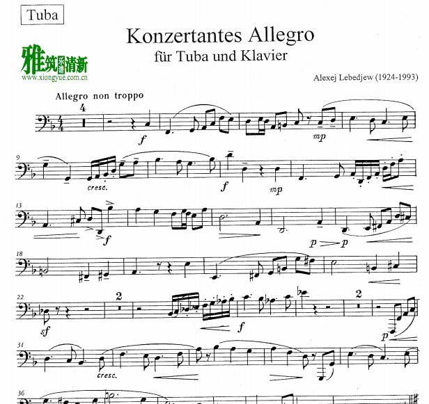alexej lebedjew бݷ konzertantes allegro 