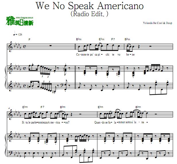 Yolanda Be Cool & Dcup - We No Speak Americanoٰ