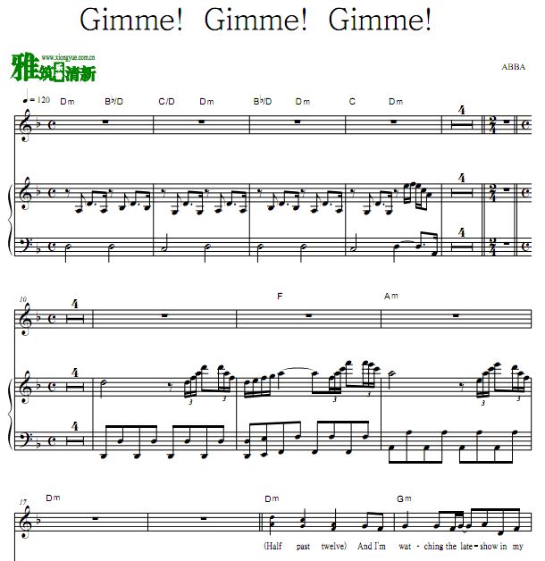 ABBA - Gimme! Gimme! Gimme!  ˵ԭٰ