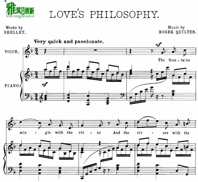 Love's Philosophyٰ