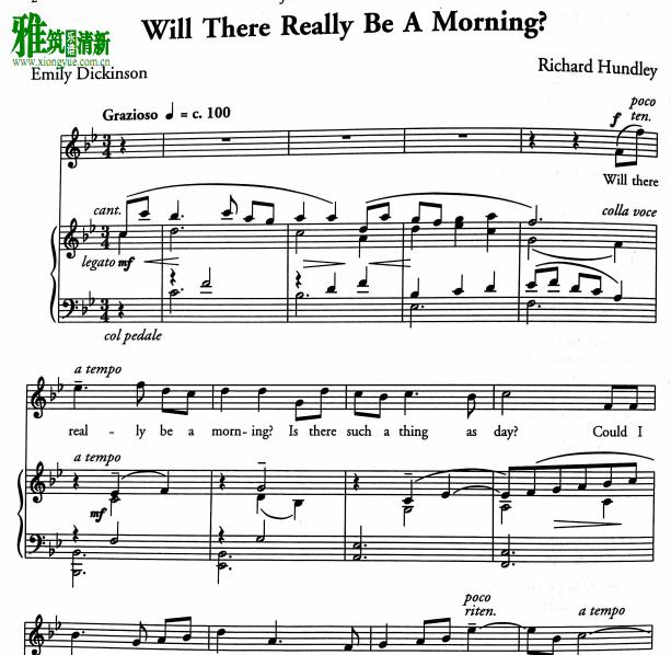 Will there really be a morningٰ