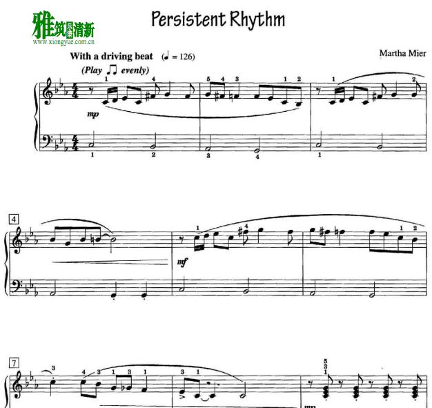 Martha Mier - Persistent Rhythm