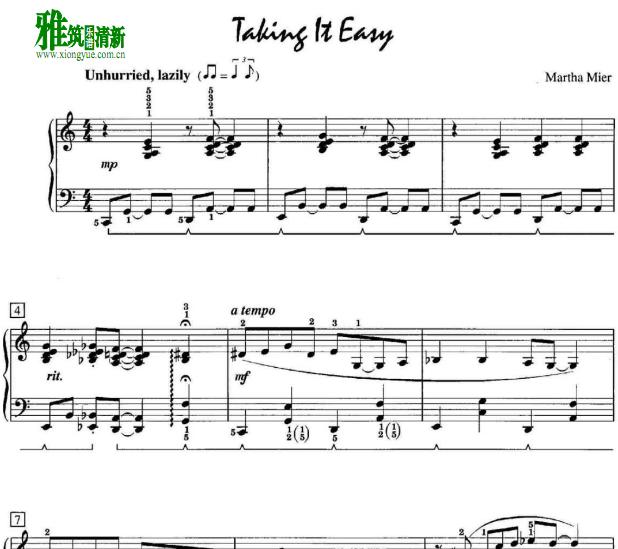 Martha Mier - Taking It Easy ������