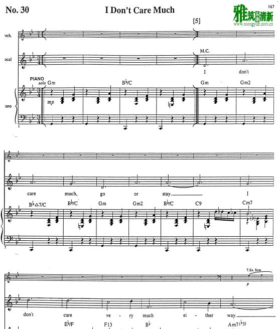 Cabaret - I Don't Care Muchٰ