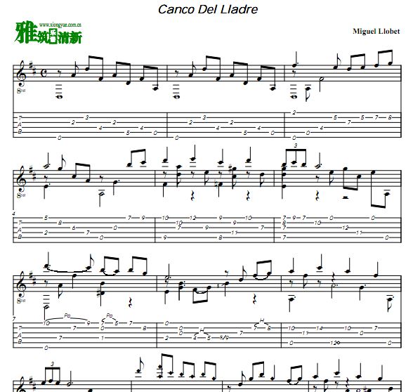 Llobet Canco Del Lladre֮輪 ָ