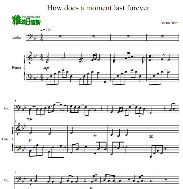 ŮҰ How Does a Moment Last Forever ٸٺ