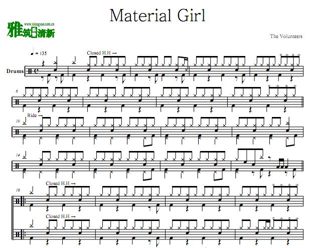 The Volunteersֶӹ  - Material Girl 