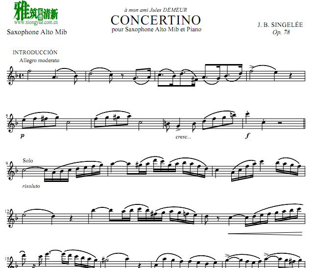 Singelee - Concertino Op 78 ˹