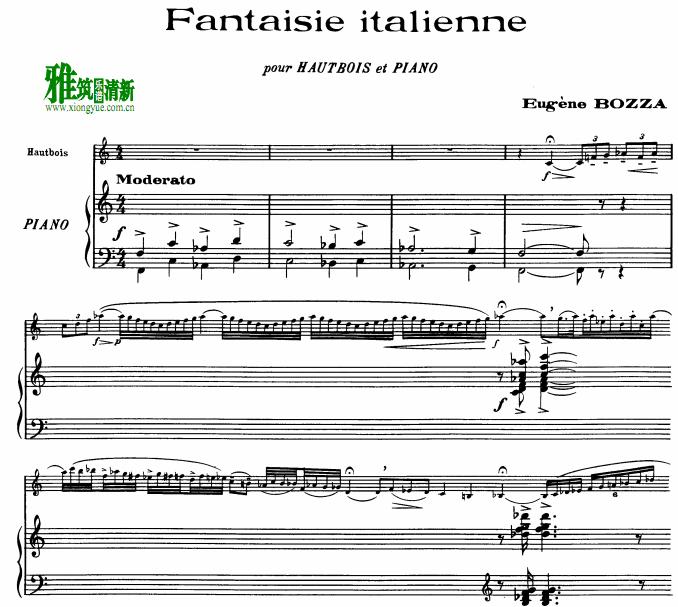 Ƚ·Eugene Bozza - Fantaisie italienne˫ɹٰܸ