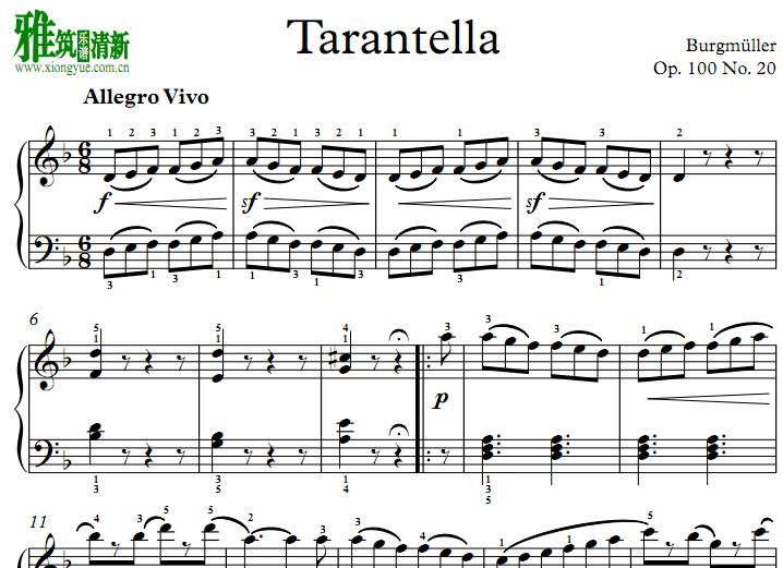 Burgmulle ̩ Tarantella