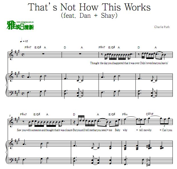 Charlie Puth - That's Not How This Works ٰ