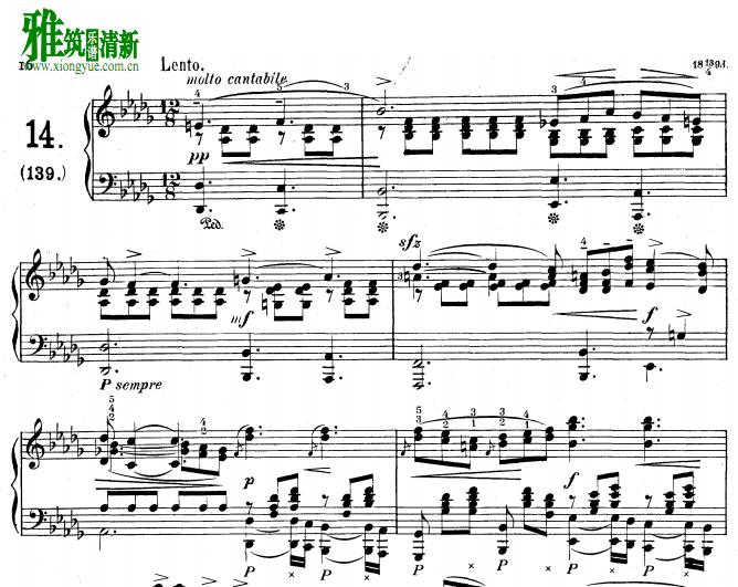 Zdenek Fibich Lento op.41 no.139