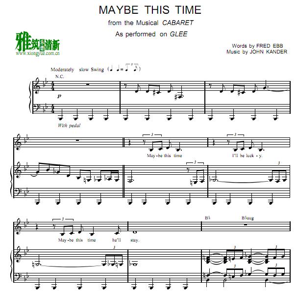 GLEE - Maybe This Timeٰ