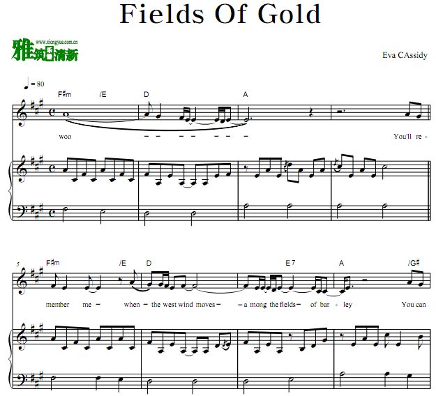 Eva Cassidy - Fields Of Gold ٰ 