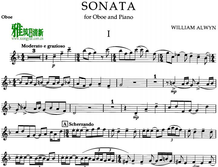  ˫ɹ˫ɹ William Alwyn - Sonata for Oboe and Piano