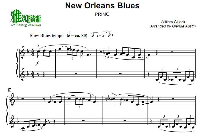 New Orleans blues 四手联弹谱