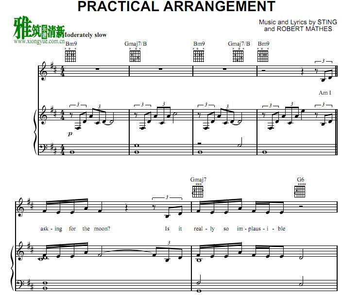 Sting - Practical Arrangement 