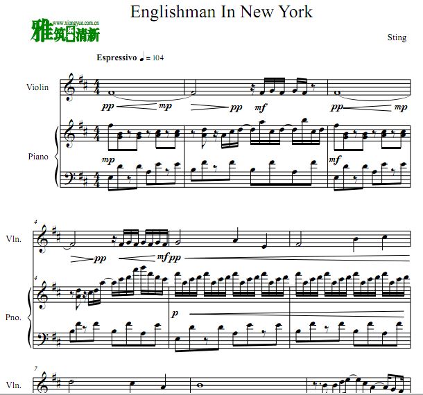 Englishman In New York С ٰ