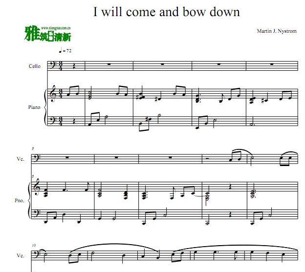 I Will Come and Bow Down ٰ