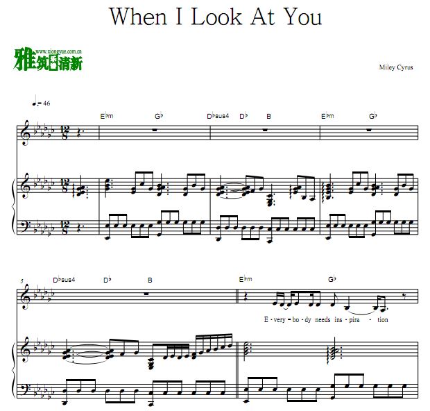 Miley Cyrus - When I look at Youٰ ԭ
