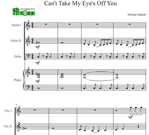 Can't Take My Eyes Off You Сٴٸ