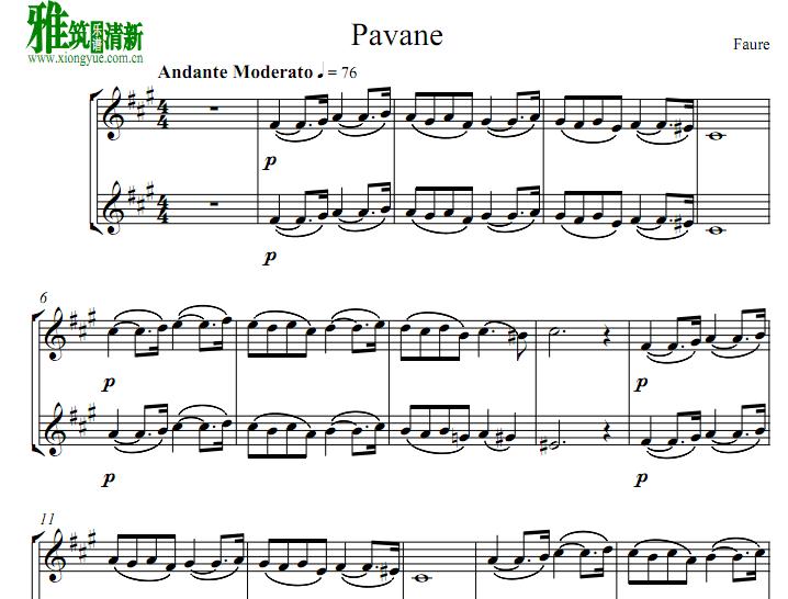 Gabriel Faure - Pavane Ѷ