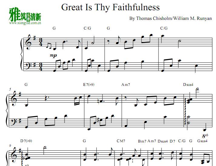 Great Is Thy Faithfulness