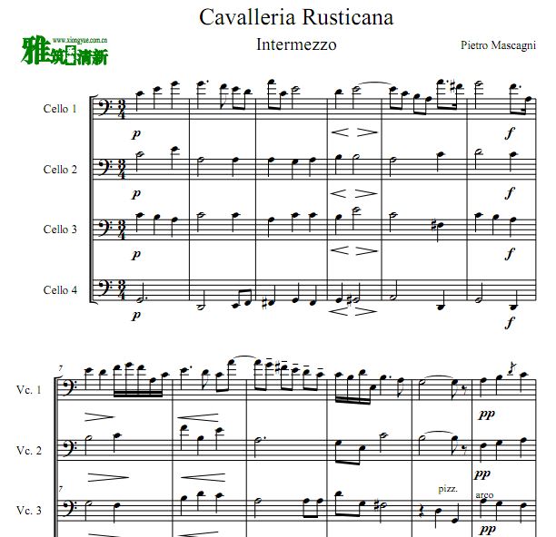 Cavalleria Rusticana -Intermezzo ʿ