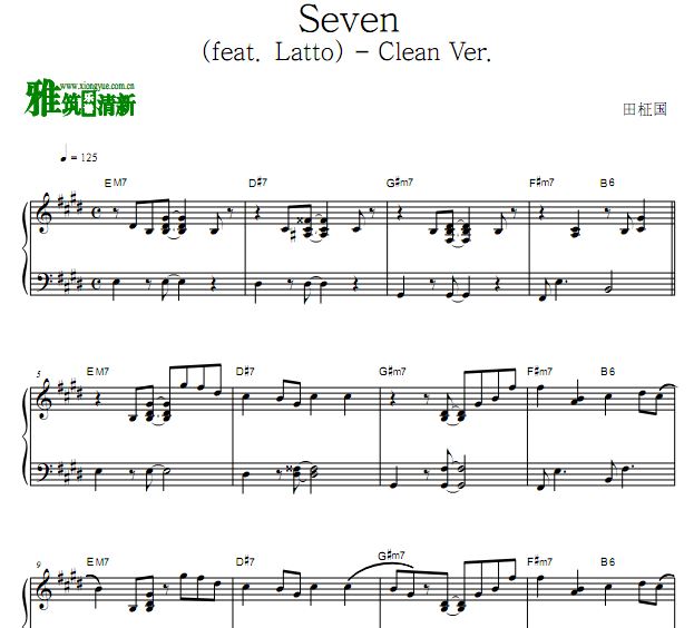 ͹ Seven (feat. Latto) - Clean Ver