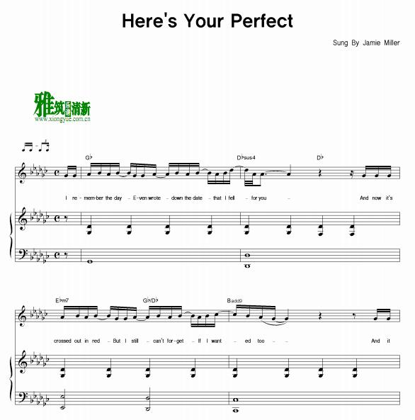 Jamie Miller - Here's Your Perfect ٰ