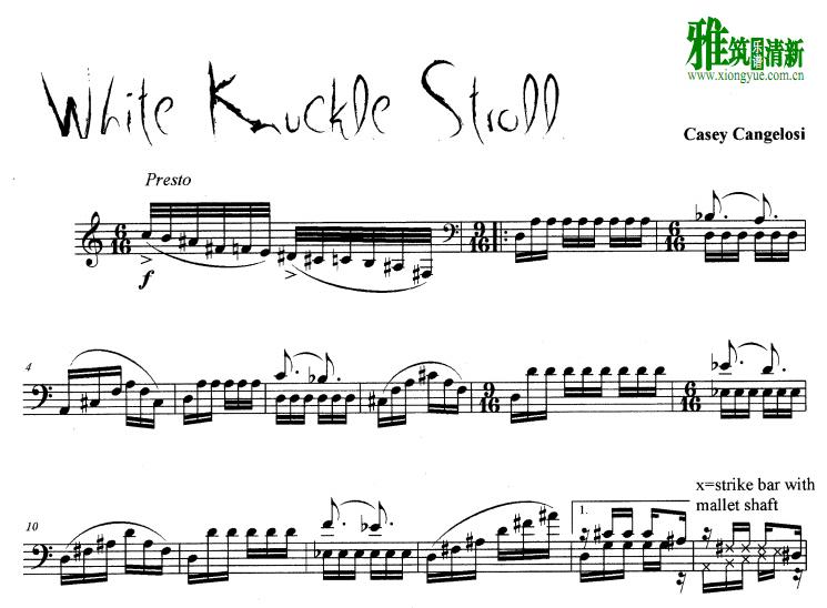 Cangelosi  Casey - White Knuckle Strollְ