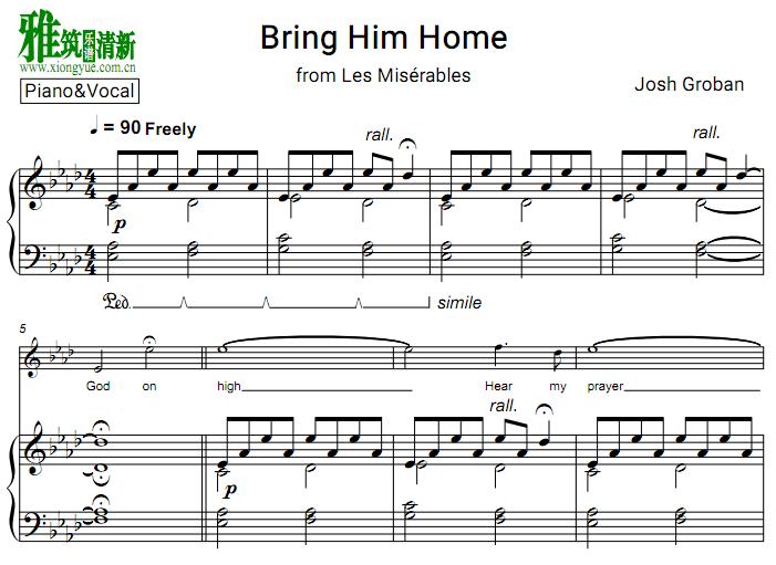 josh groban - bring him home  ٰ