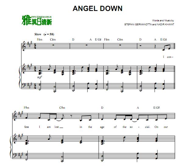 lady gaga - angel down ٰ 