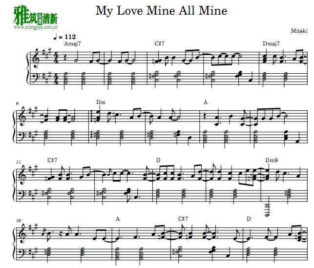  Mitski -  My Love Is Mine All Mine