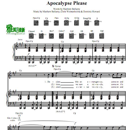 Muse- Apocalypse Pleaseٰ