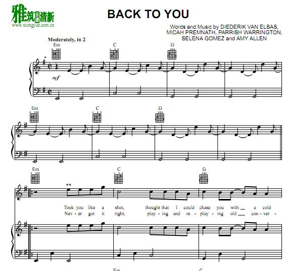 Selena Gomez - Back To You������