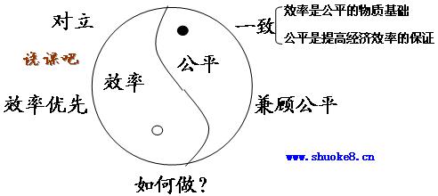 兼顾效率与公平板书