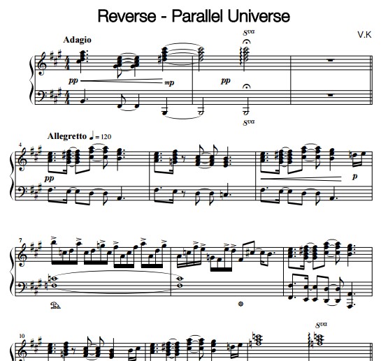 reverse -  parallel universe������