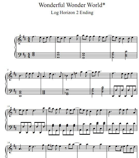 ��¼�ĵ�ƽ�ߵڶ���Wonderful Wonder World*������